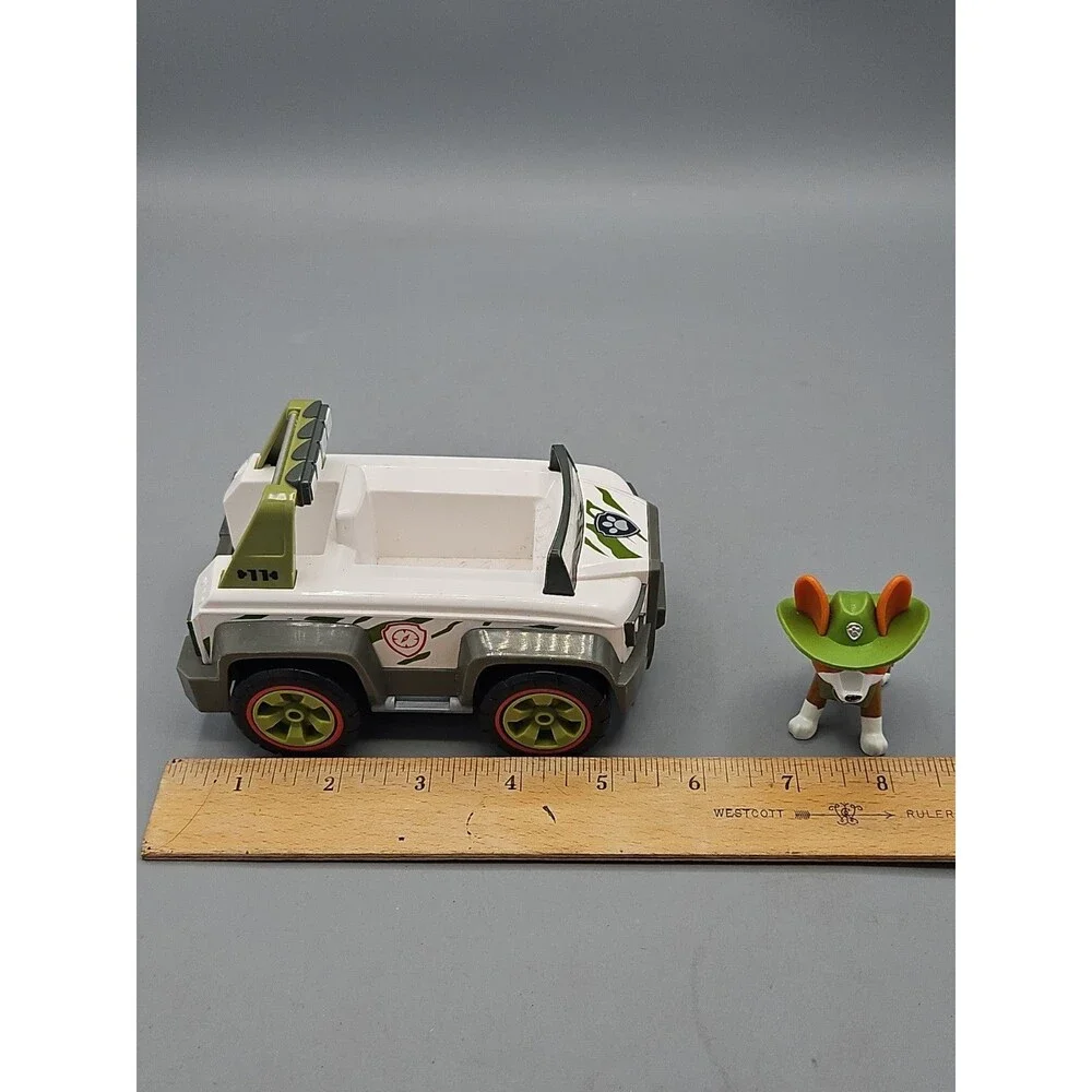 Paw Patrol Tracker with Jungle Cruiser Jeep Vehicle Figure Lot